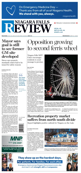 Cover of The Niagara Falls Review