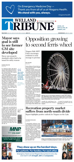 Cover of The Welland Tribune