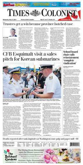Cover of Times Colonist