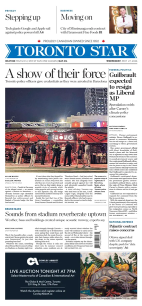 Cover of Toronto Star