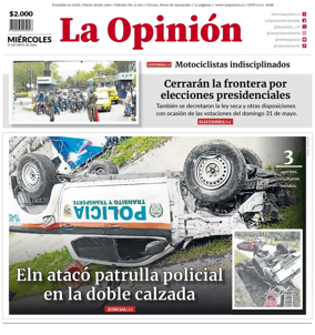 Cover of La Opinion