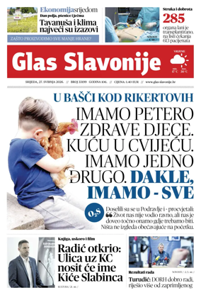 Cover of Glas Slavonije