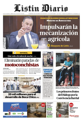 Cover of Listin Diario