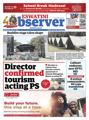 Cover of Eswatini Observer
