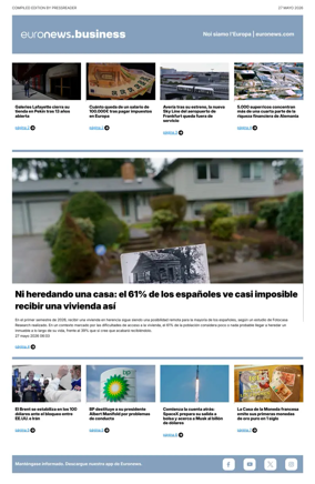 Cover of Euronews Business (Spanish) Compiled Edition