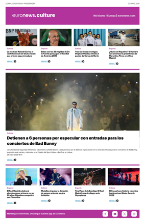 Cover of Euronews Culture and Sport (Spanish) Compiled Edition