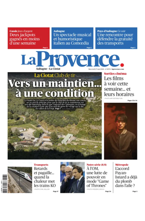 Cover of La Provence Aubagne-La Ciotat