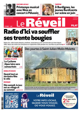 Cover of Le Reveil du Vivarais – edition Pilat
