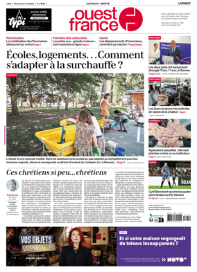 Cover of Ouest France (Lorient)