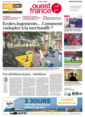 Cover of Ouest-France (Rennes Nord-Ouest)