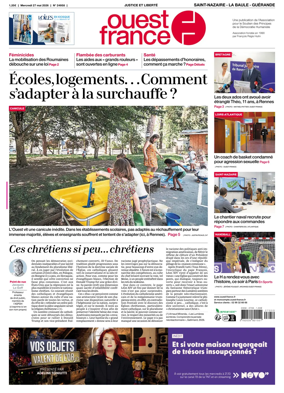 Cover of Ouest France (Saint-Nazaire La Baule Guerande)