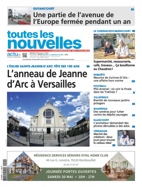 Cover of Toutes les Nouvelles (Versailles / Saint-Quentin-en-Yvelines)