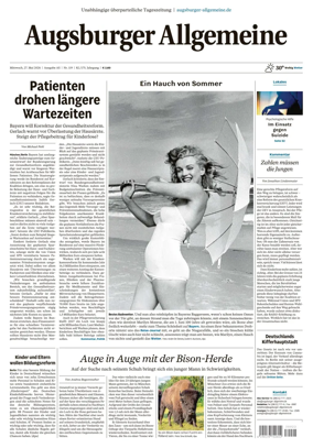 Cover of Augsburger Allgemeine (Ausgabe Stadt)