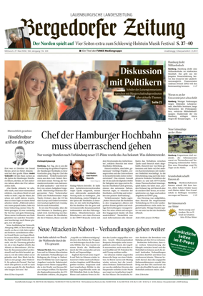 Cover of Bergedorfer Zeitung