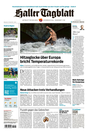 Cover of Haller Tagblatt