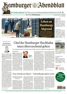 Cover of Hamburger Abendblatt (Hamburg)