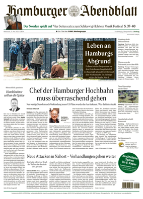 Cover of Hamburger Abendblatt (Harburg)