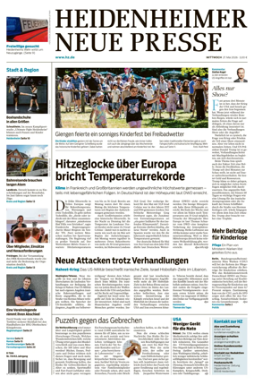 Cover of Heidenheimer Neue Presse