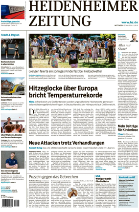 Cover of Heidenheimer Zeitung