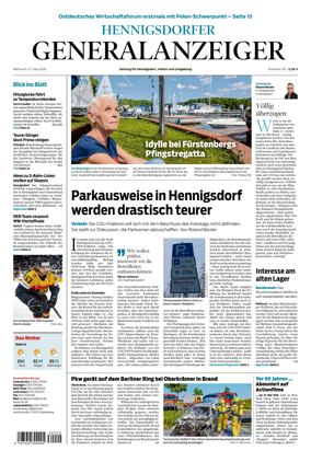 Cover of Hennigsdorfer Generalanzeiger