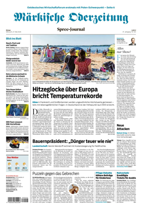 Cover of Markische Oderzeitung Erkner