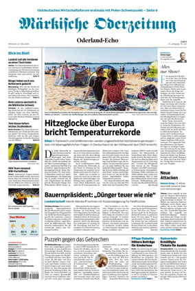 Cover of Markische Oderzeitung Oderland-Echo
