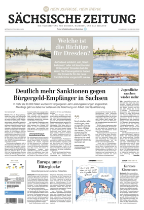 Cover of Sachsische Zeitung (Meissen Radebeul und das Elbland)