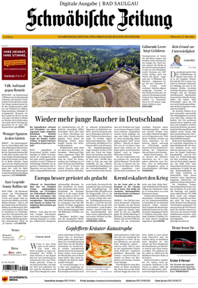 Cover of Schwabische Zeitung (Bad Saulgau)