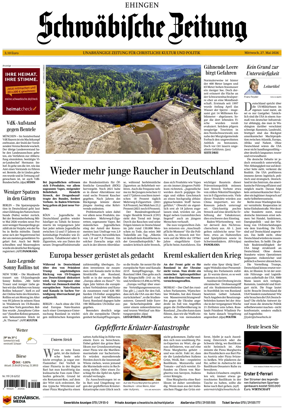 Cover of Schwabische Zeitung (Ehingen)