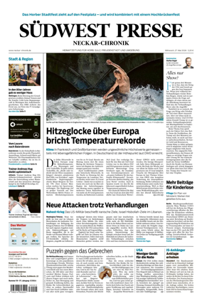 Cover of SUDWEST PRESSE - Neckar-Chronik