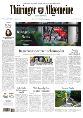 Cover of Thuringer Allgemeine (Apolda)