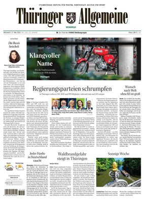 Cover of Thuringer Allgemeine (Eichsfeld)