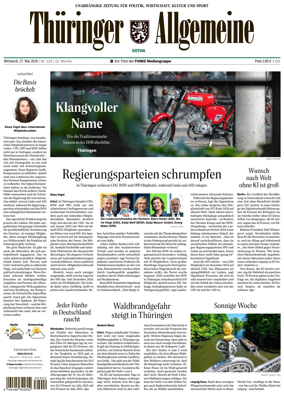 Cover of Thuringer Allgemeine (Gotha)