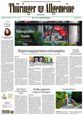 Cover of Thuringer Allgemeine (Nordhausen)