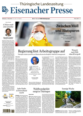 Cover of Thuringische Landeszeitung (Eisenach)