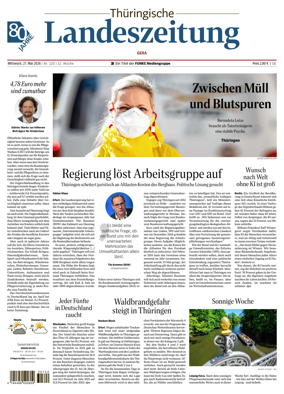 Cover of Thuringische Landeszeitung (Gera)