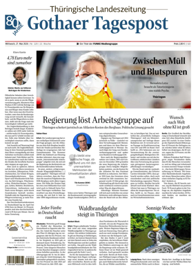 Cover of Thuringische Landeszeitung (Gotha)
