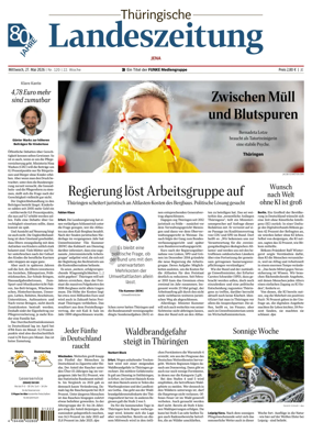 Cover of Thuringische Landeszeitung (Jena)