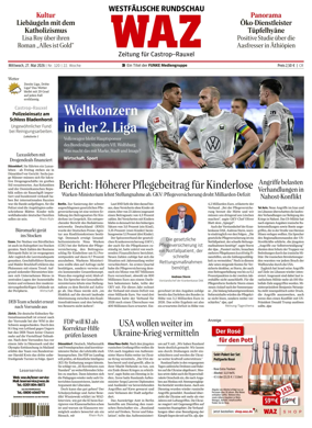 Cover of Westdeutsche Allgemeine Zeitung (Castrop-Rauxel)
