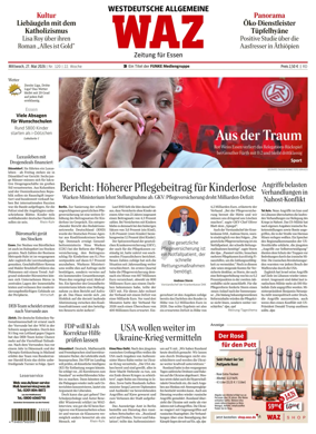 Cover of Westdeutsche Allgemeine Zeitung (Essen)