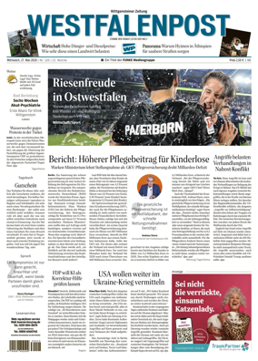 Cover of Westfalenpost (Bad Berleburg Wittgenstein)