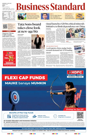 Cover of Business Standard