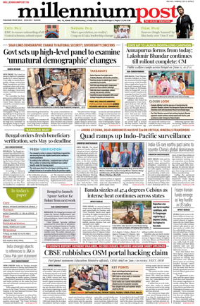 Cover of Millennium Post (Kolkata)