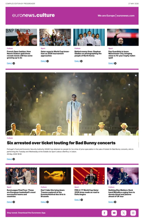 Cover of Euronews Culture and Sport Compiled Edition