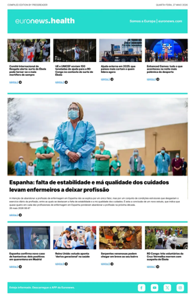 Cover of Euronews Health (Portuguese)