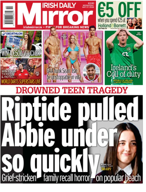 Cover of Irish Daily Mirror