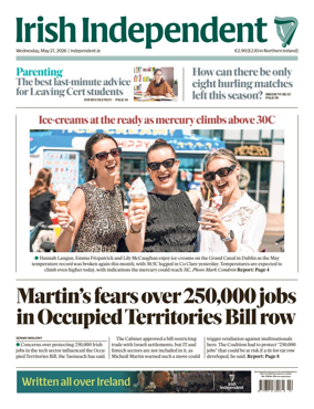 Cover of Irish Independent