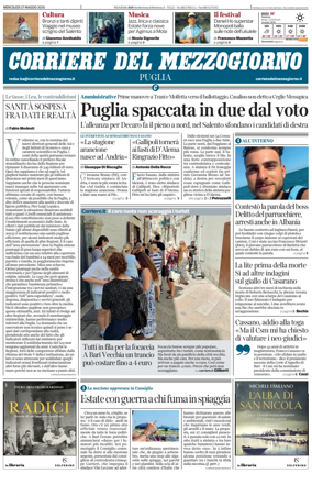 Cover of Corriere del Mezzogiorno (Puglia)