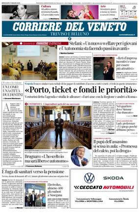 Cover of Corriere del Veneto (Treviso e Belluno)