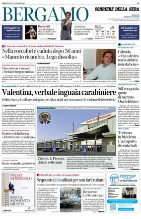 Cover of Corriere della Sera (Bergamo)